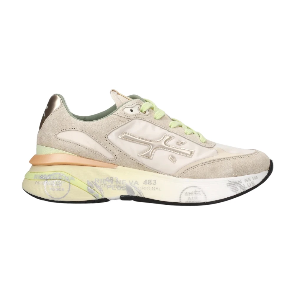 Premiata Platte schoenen voor vrouwen Dames Schoenen Beige