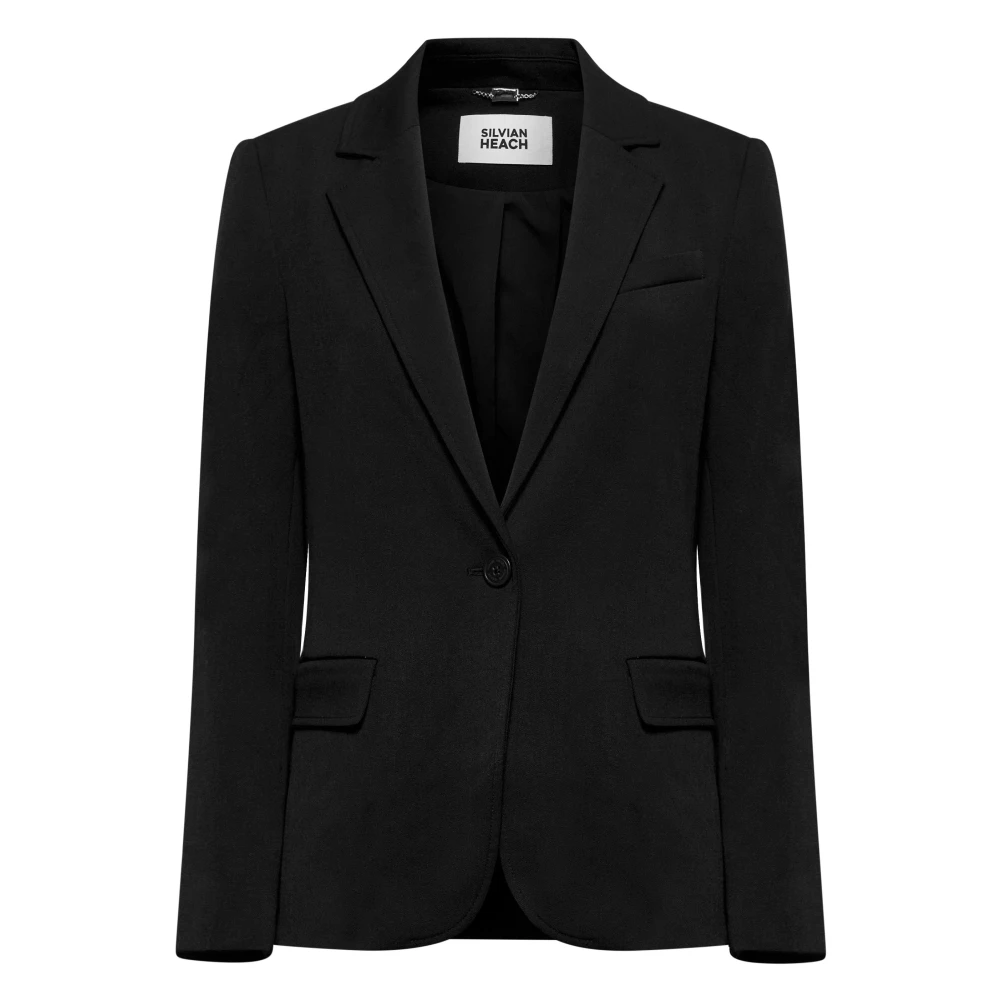Silvian Heach Femme Noir - Blazer Monopetto - Vestes - Taille: 42 Fr