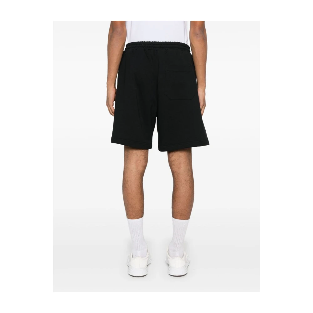 Msgm Zwarte Zomer Shorts voor Mannen Black Heren