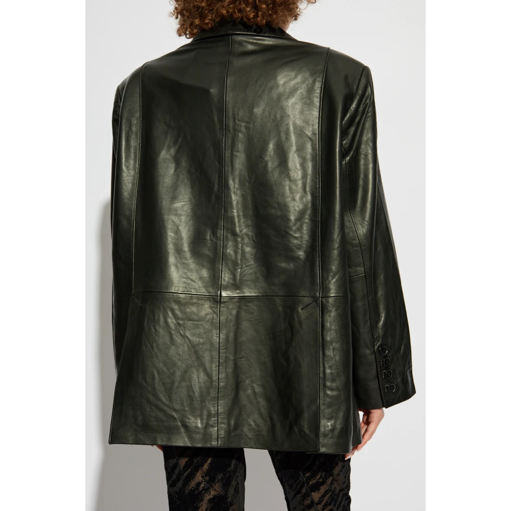 Gestuz Leren blazer Blakelygz Black Dames