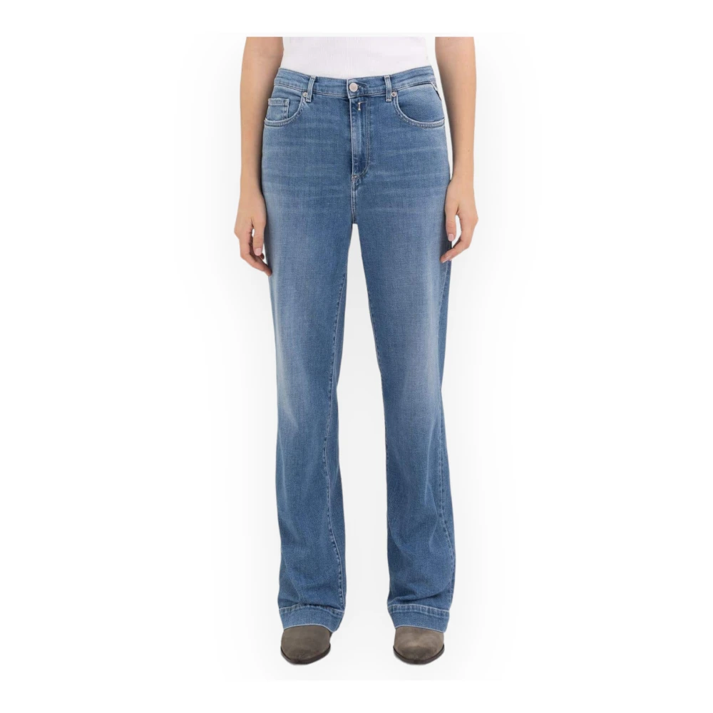 Replay Boot-cut Jeans Blue Dames