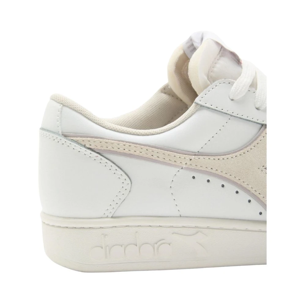 Diadora Minimalistische Leren Sneakers White Heren