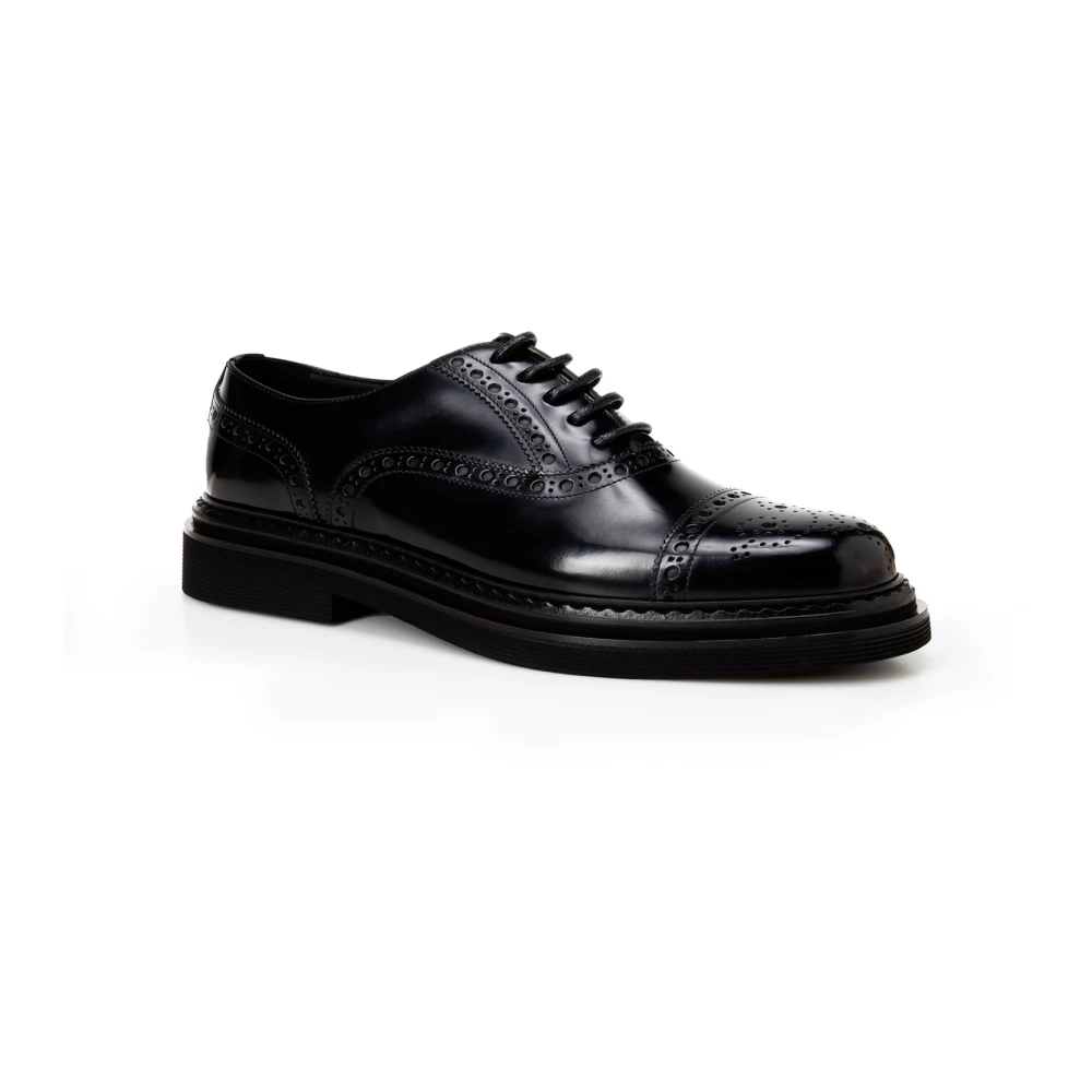 Dolce & Gabbana Zwarte Sneakers met Pinaforemetal Breedte Black Heren