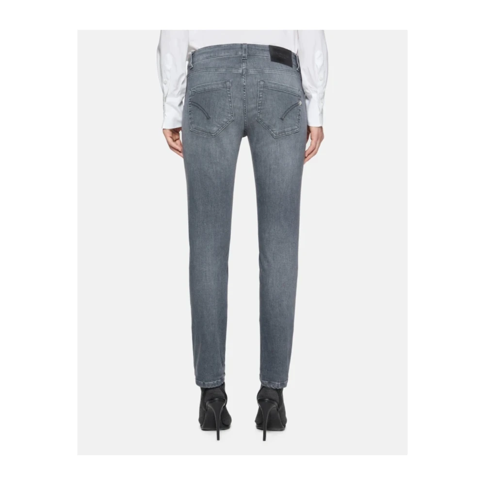 Dondup Skinny Fit Denim Jeans Gray Dames