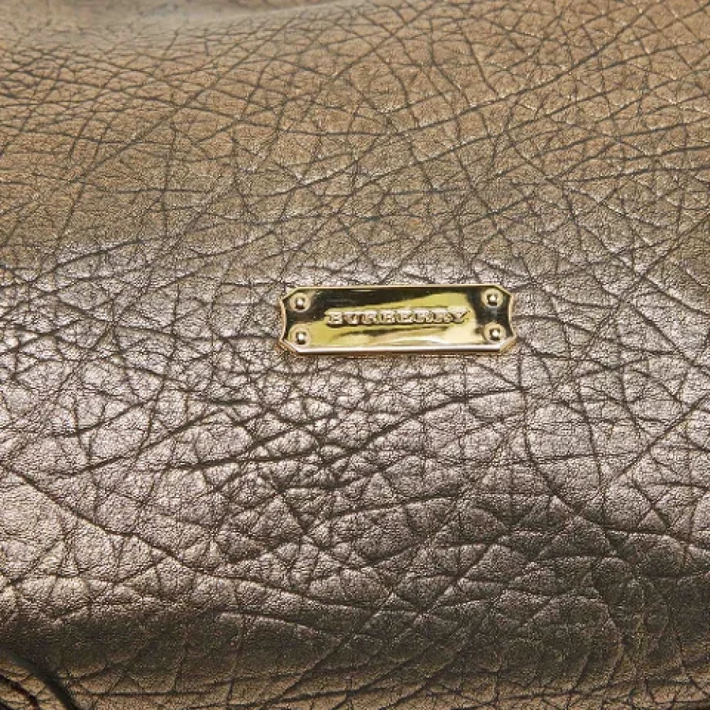 Burberry Vintage Pre-owned Leather totes Gray Dames