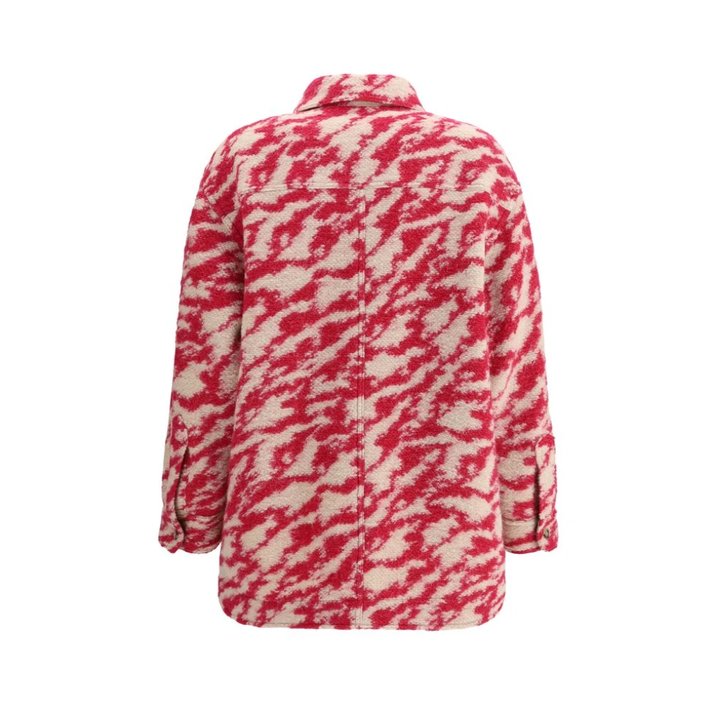 Isabel Marant Étoile Wollen overhemdjasje met abstract patroon Multicolor Dames