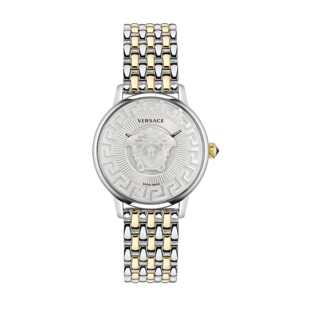 Versace Unisex Gray Stainless Steel Bracelet Watch