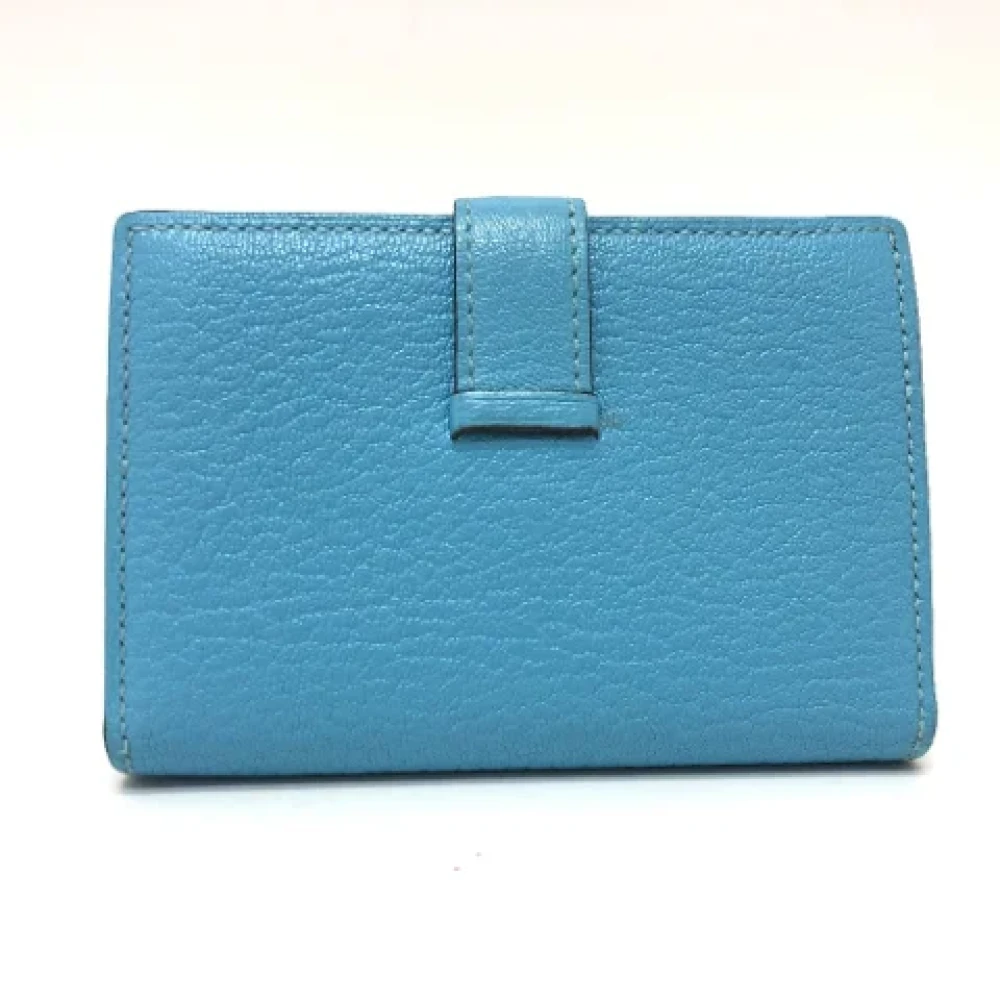 Hermès Vintage Pre-owned Leather home-office Blue Dames