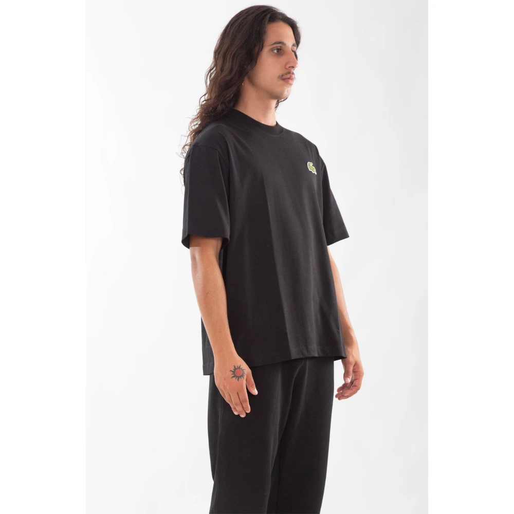 Lacoste Losse Croc Tee in 031 Black Heren