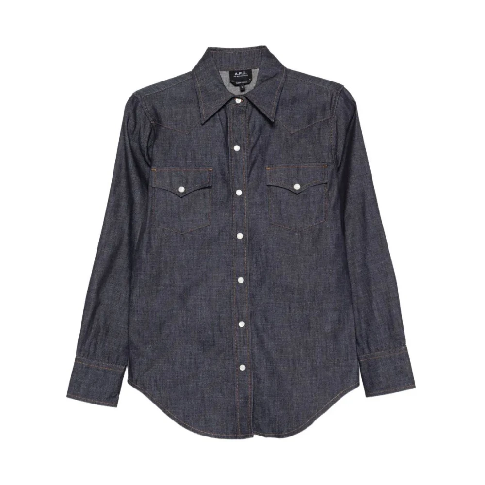 A.p.c. Donna Blu Camicette S, New,