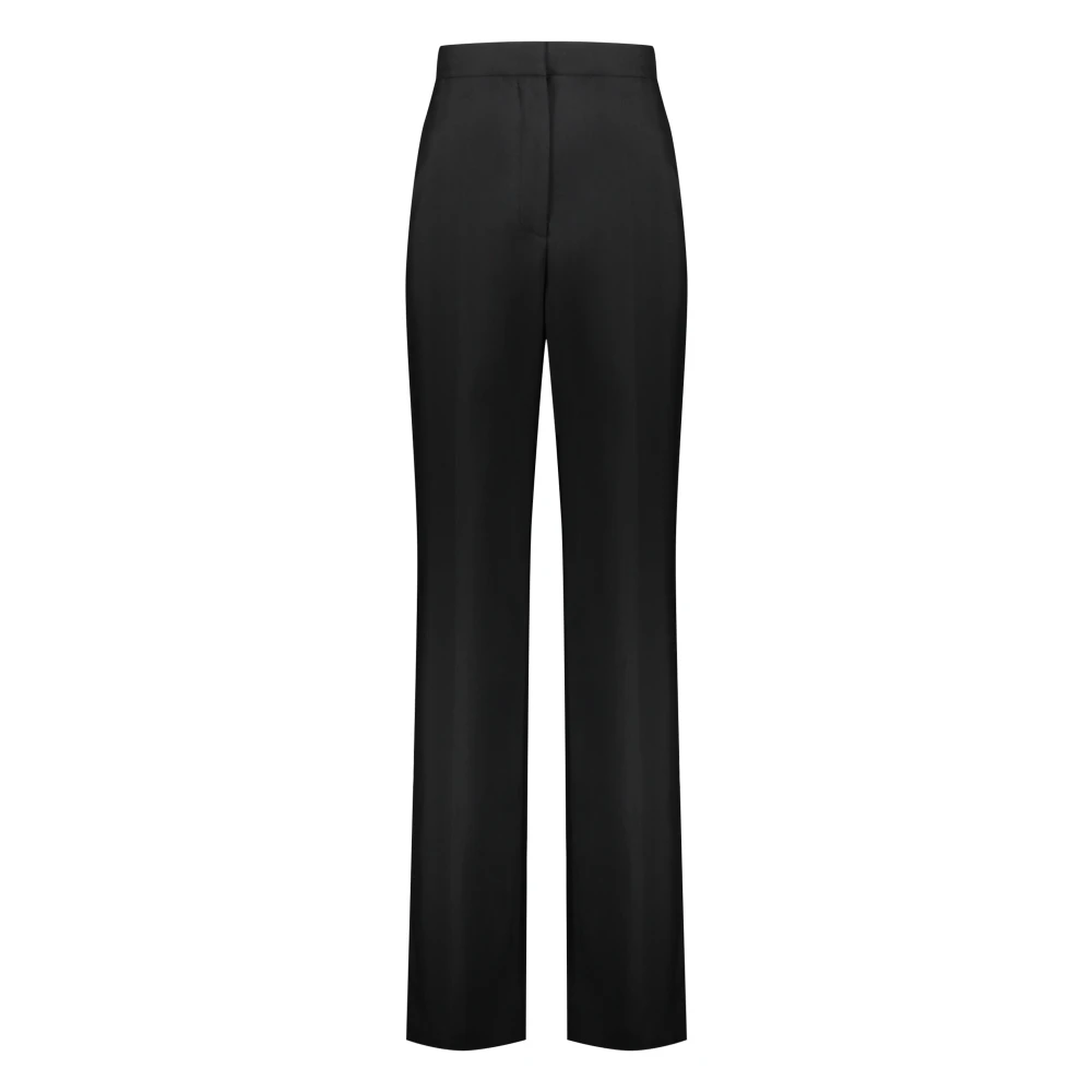 Alexander mcqueen Wollen Broek Voor Achterzak 100% Wol Black Dames