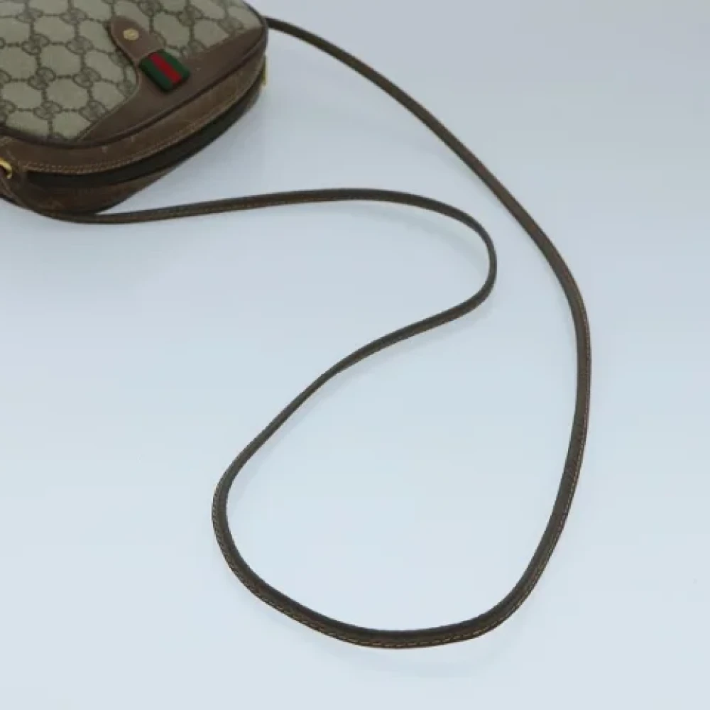 Gucci Vintage Pre-owned Leather gucci-bags Beige Dames
