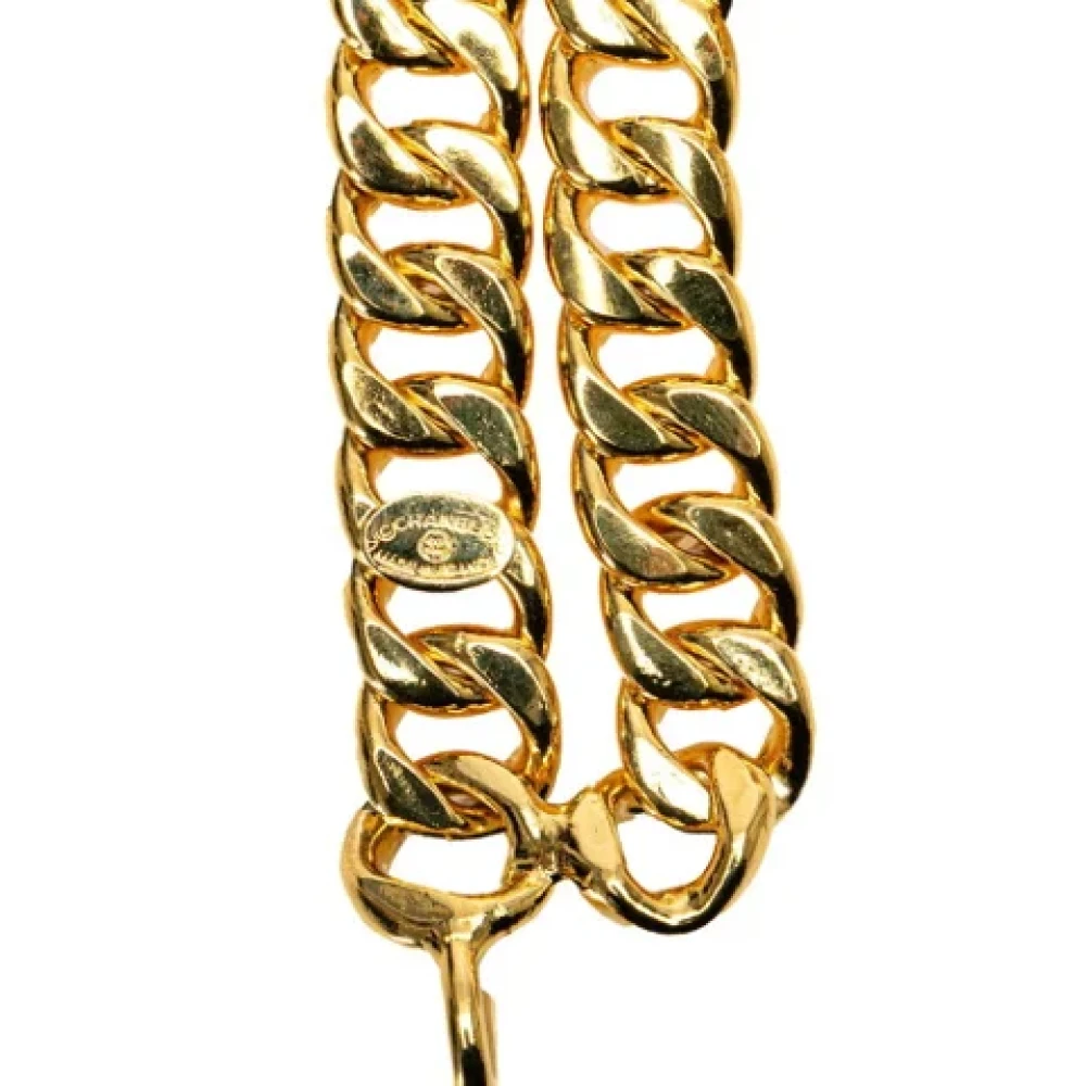 Chanel Vintage Pre-owned Metal belts Yellow Dames