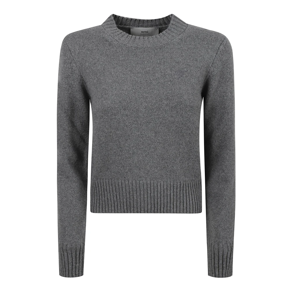 Ami Paris Tonal Grijze Trui Gray Dames