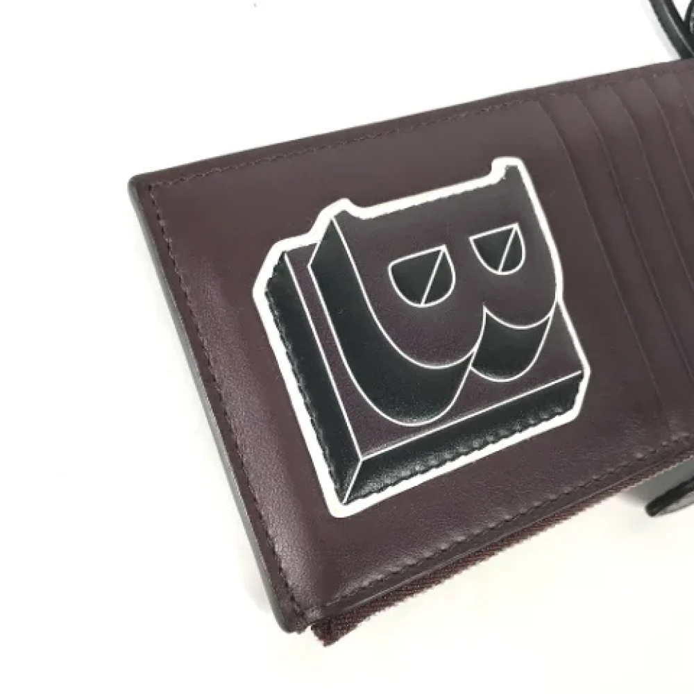 Burberry Vintage Pre-owned Leather wallets Purple Dames