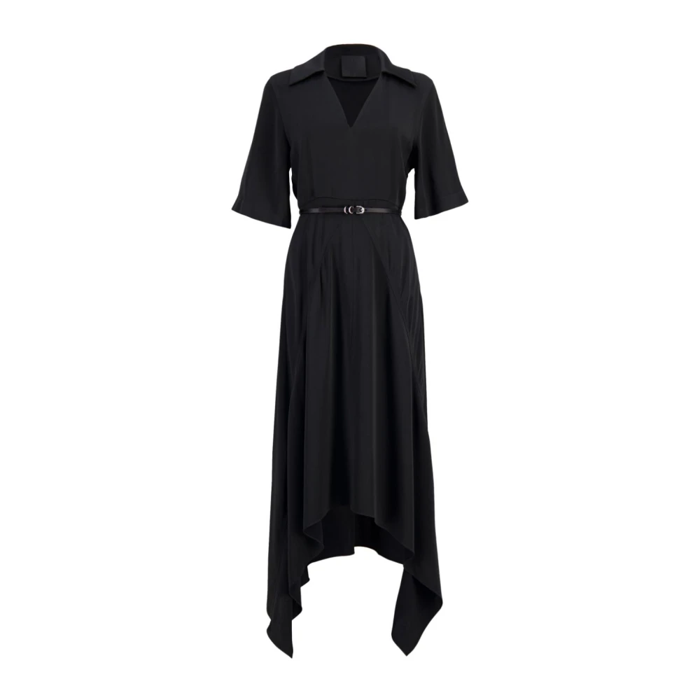 Givenchy Zwarte Midi Jurk Black Dames