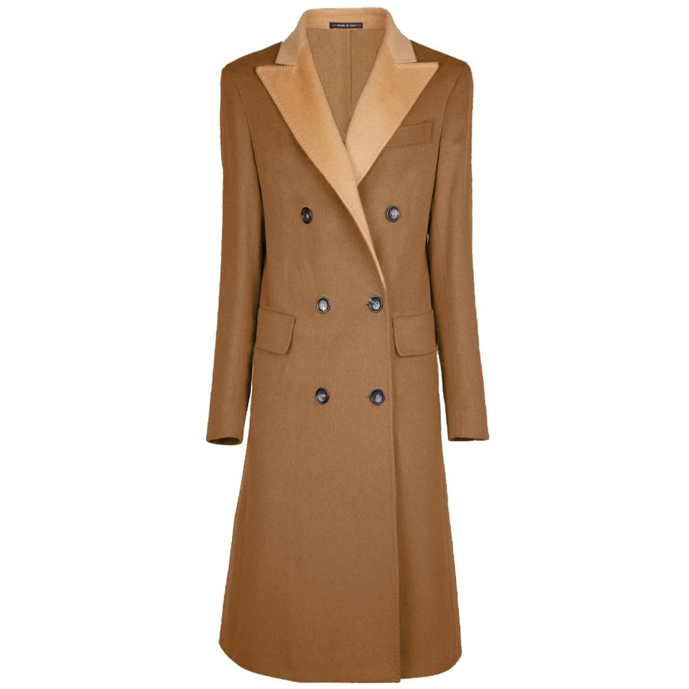 Made in Italia Wollen Jas & Mantel Brown Dames
