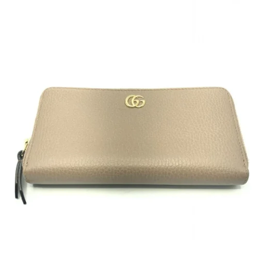 Gucci Vintage Pre-owned Canvas wallets Beige Dames