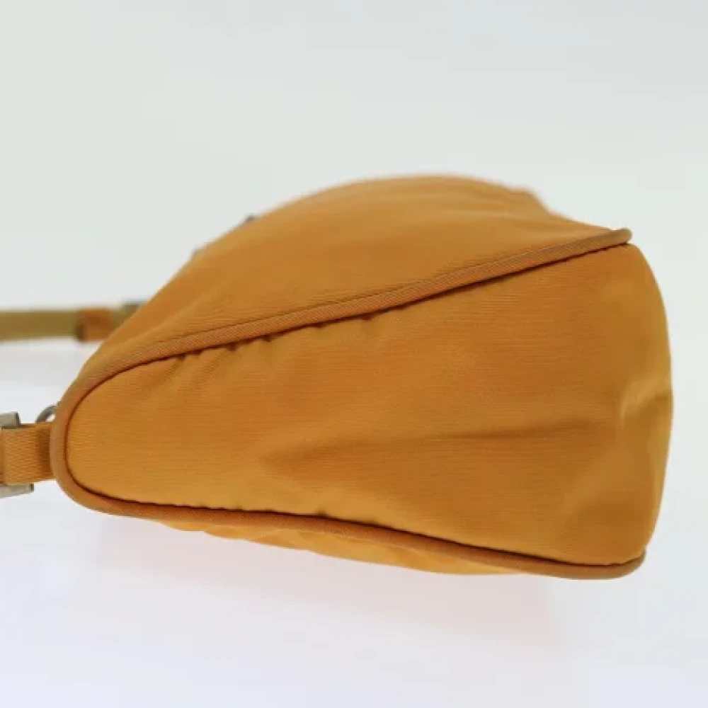 Prada Vintage Pre-owned Nylon pouches Orange Dames