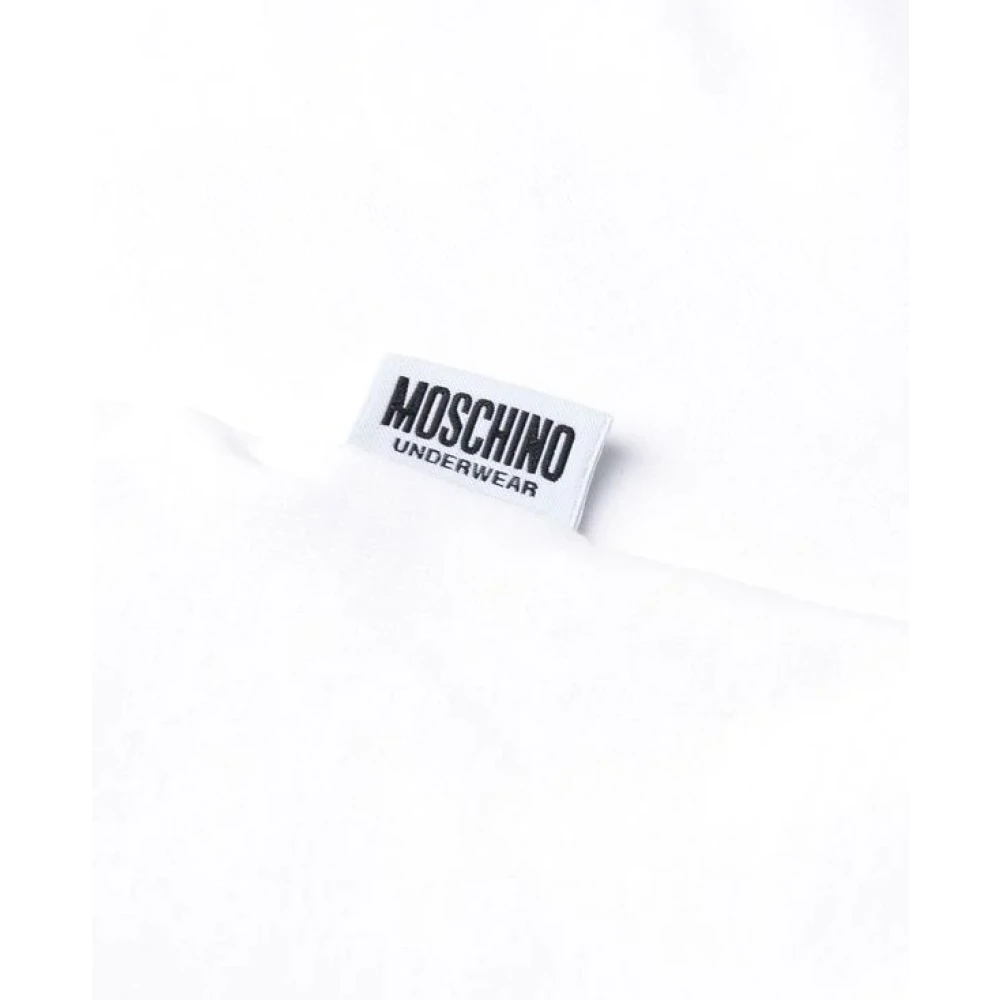 Moschino Witte Teddy T-shirt White Heren