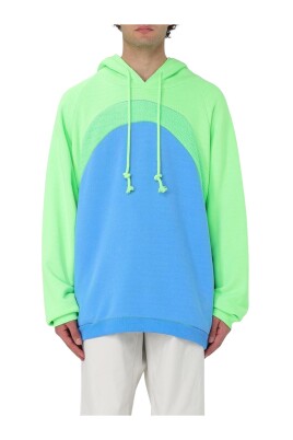 sweat-a-capuche-colorblock-bleu