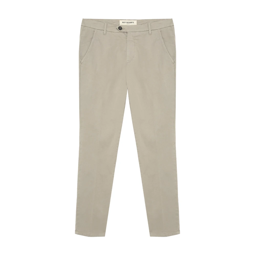 Roy Roger's Men's Gray Chinos, W34, New Rolf Chino Trousers