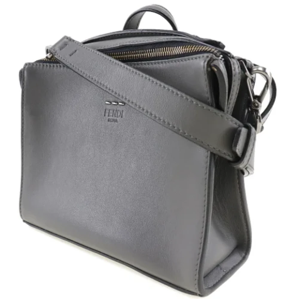 Fendi Vintage Pre-owned Leather shoulder-bags Black Dames