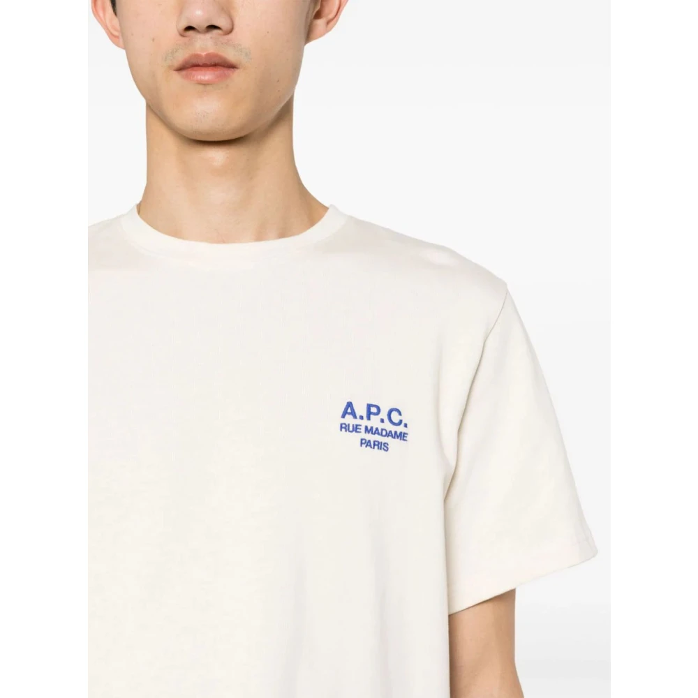 A.p.c. Witte Raymond T-Shirt White Heren