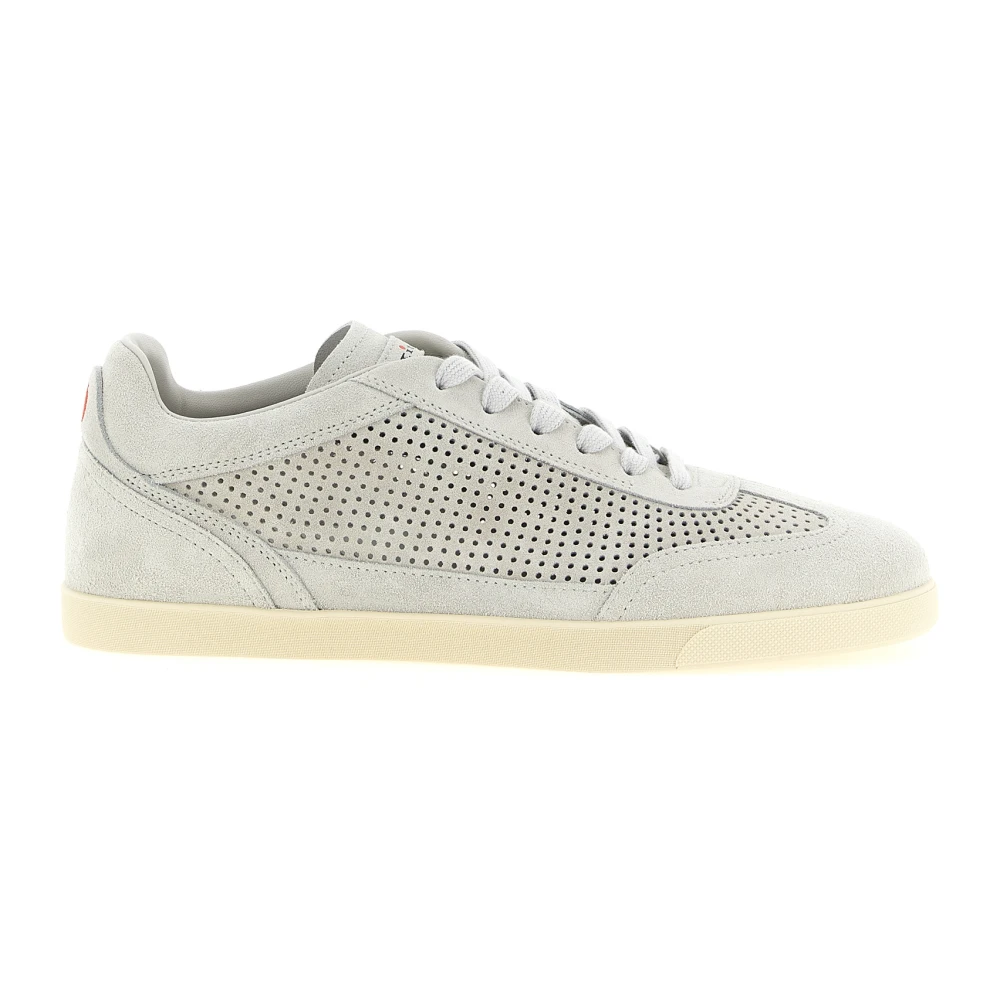 Kiton Suede Sneakers Heren Schoenen Grijs