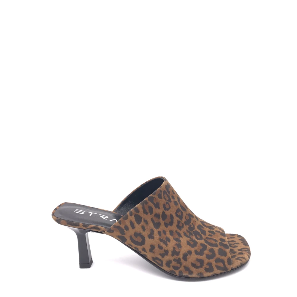 Strategia Femme Marron Chaussures, Brun, Taille: 39 Eu Mule À Talon En Daim
