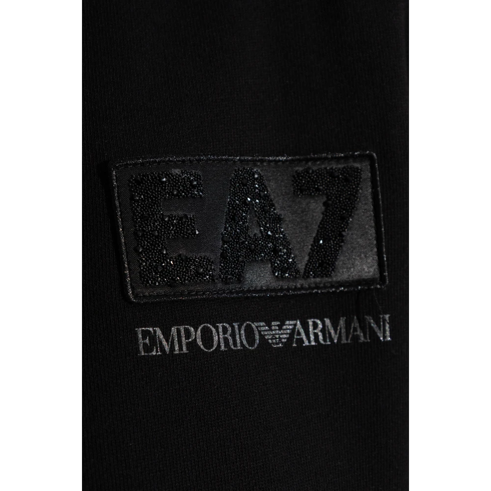 Emporio Armani EA7 Sweatshirt uit de collectie Black Dames