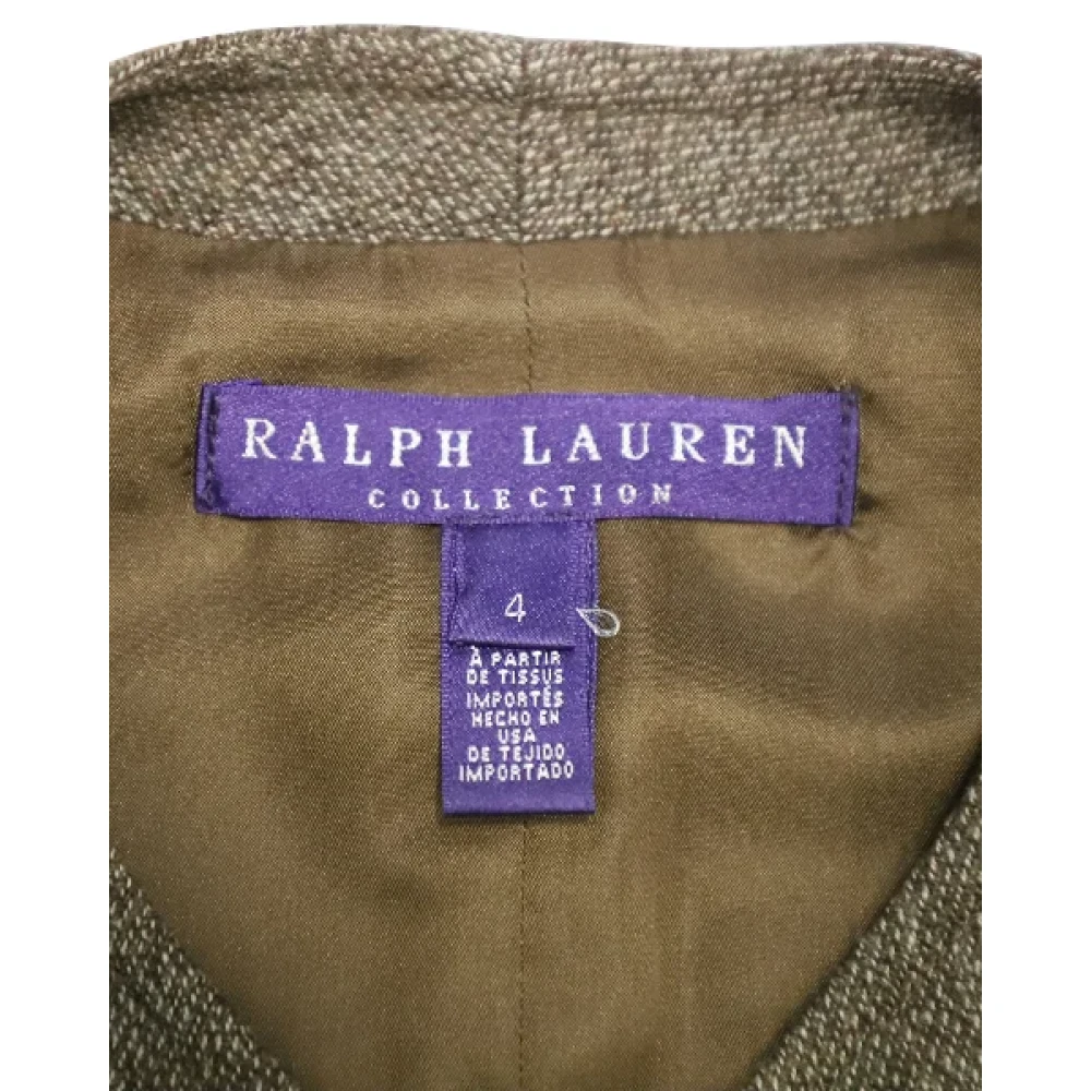 Ralph Lauren Pre-owned Wool tops Brown Dames