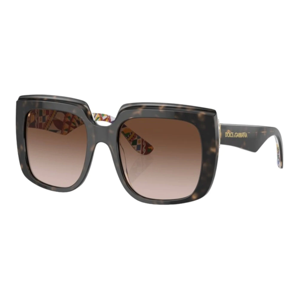 Dolce & Gabbana Women's Brown Sunglasses, 54 Mm, Gradient Square Sunglasses