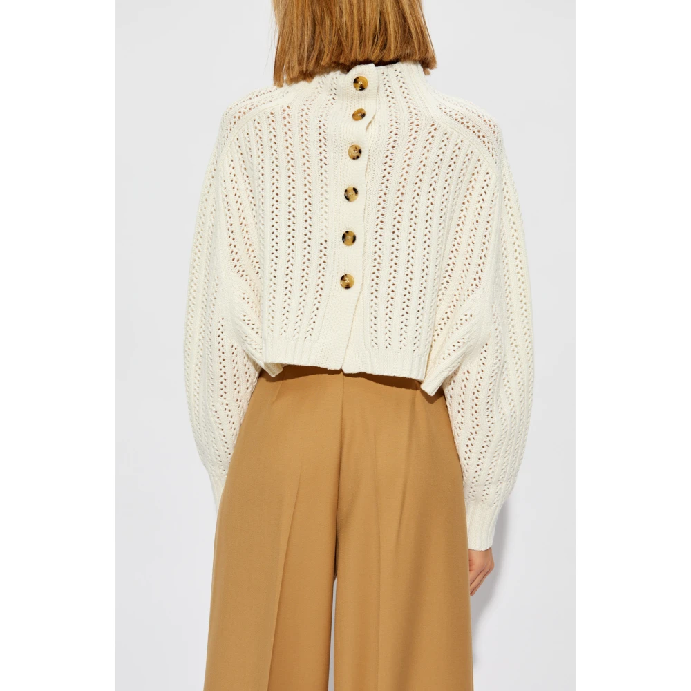 Max Mara Korte Trui Hodeida Beige Dames