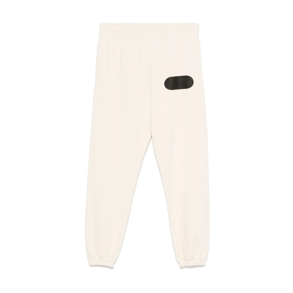 Gallery Dept. Roomwit Katoenen Jersey Grafische Print Broek Beige Heren