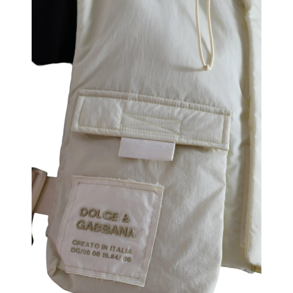 Dolce & Gabbana Gele capuchonvest jas Yellow Heren