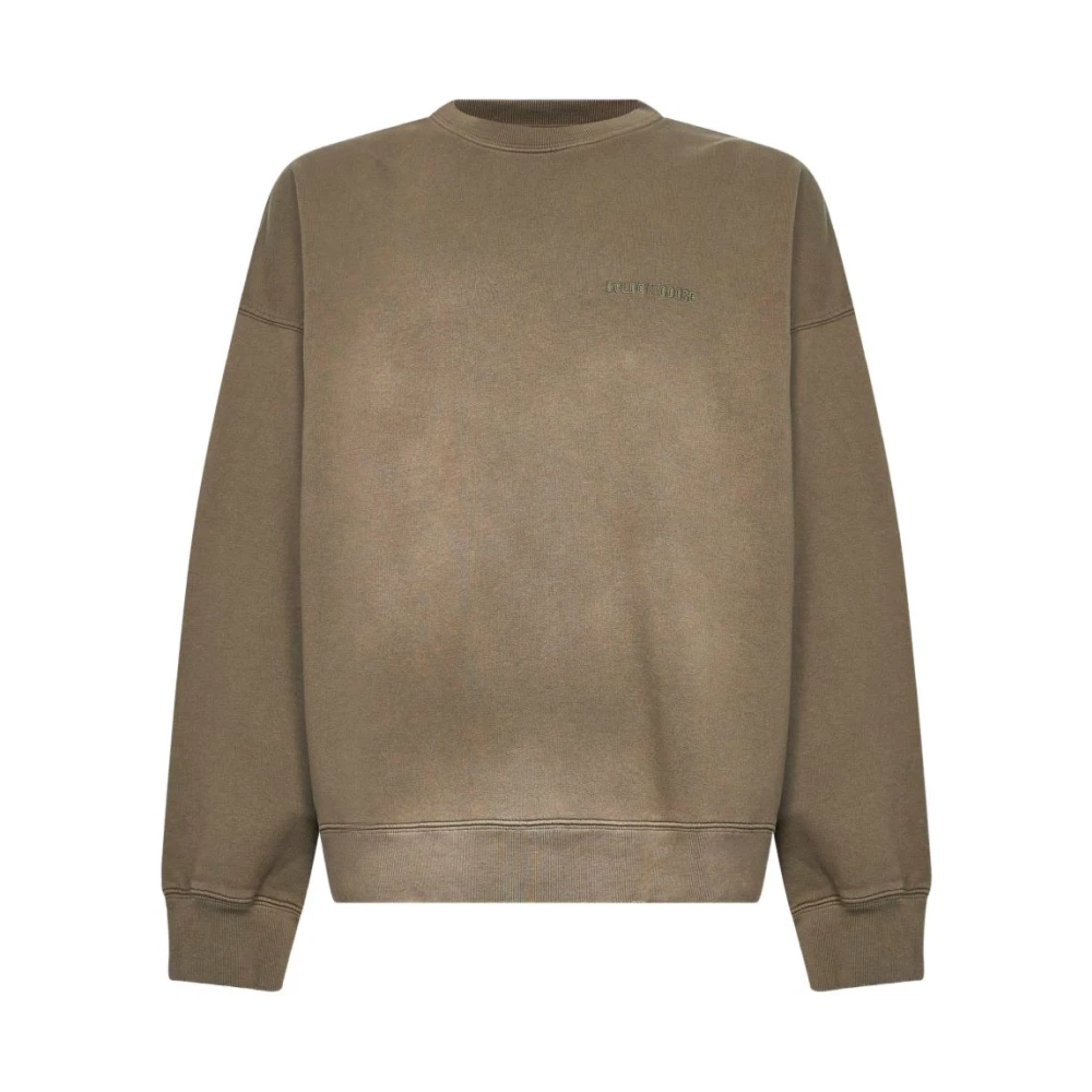 Golden Goose Mannelijk Bruin Hoodies & Sweatvesten Heren, L, Katoen, Sweatshirt Met Ronde Hals