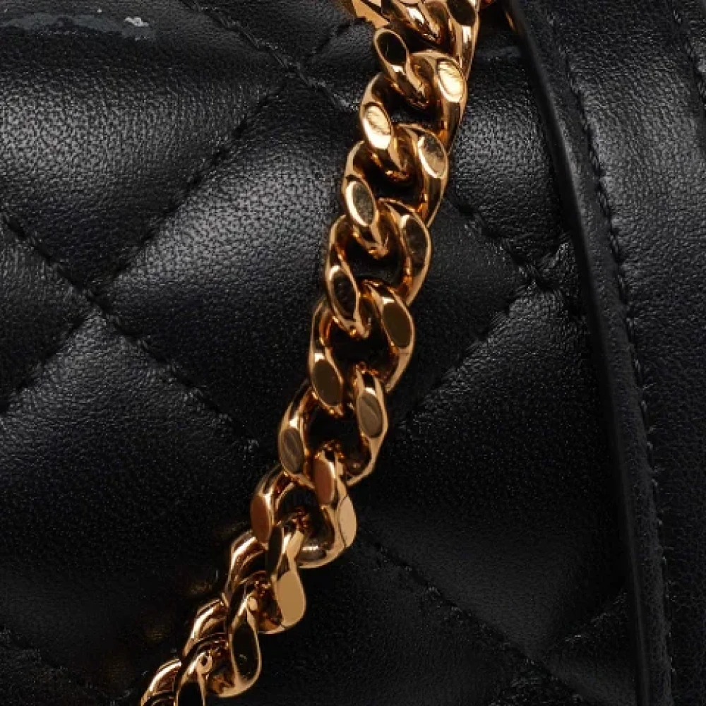 Versace Pre-owned Leather shoulder-bags Black Dames