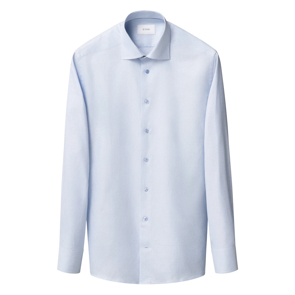 Eton Blue Formal Shirts, Male, Xl, Slim Fit Signature Twill Shirt
