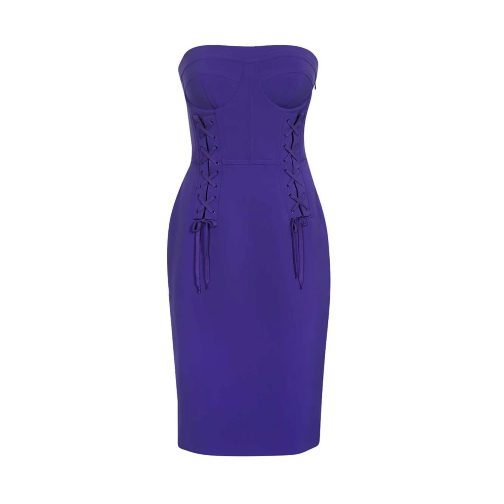 Moschino Strapless Korsetjurk Blue Dames