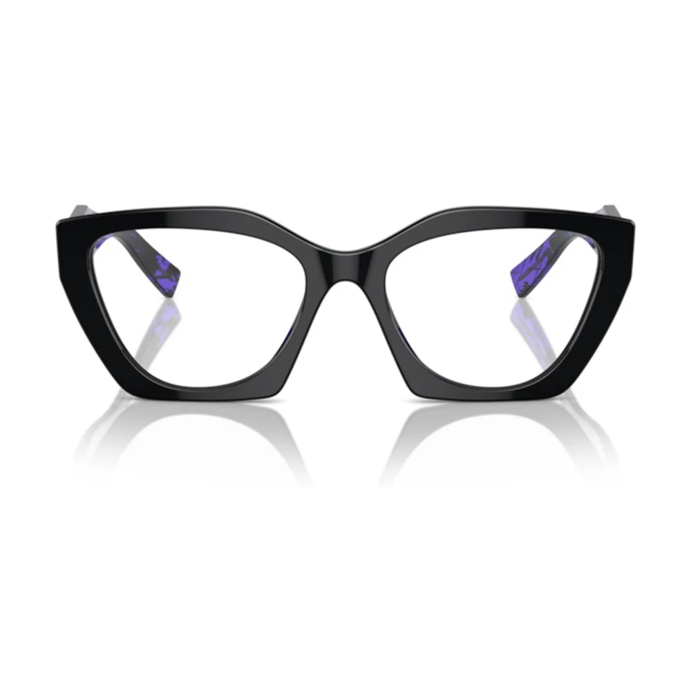 Prada Onregelmatige Cat-Eye Zonnebril Black Dames