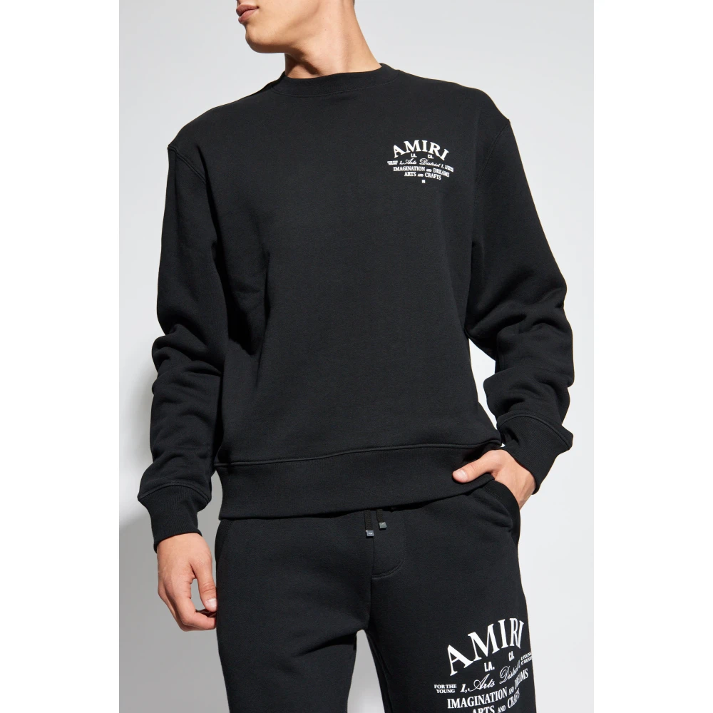 Amiri Sweatshirt met logo Black Heren
