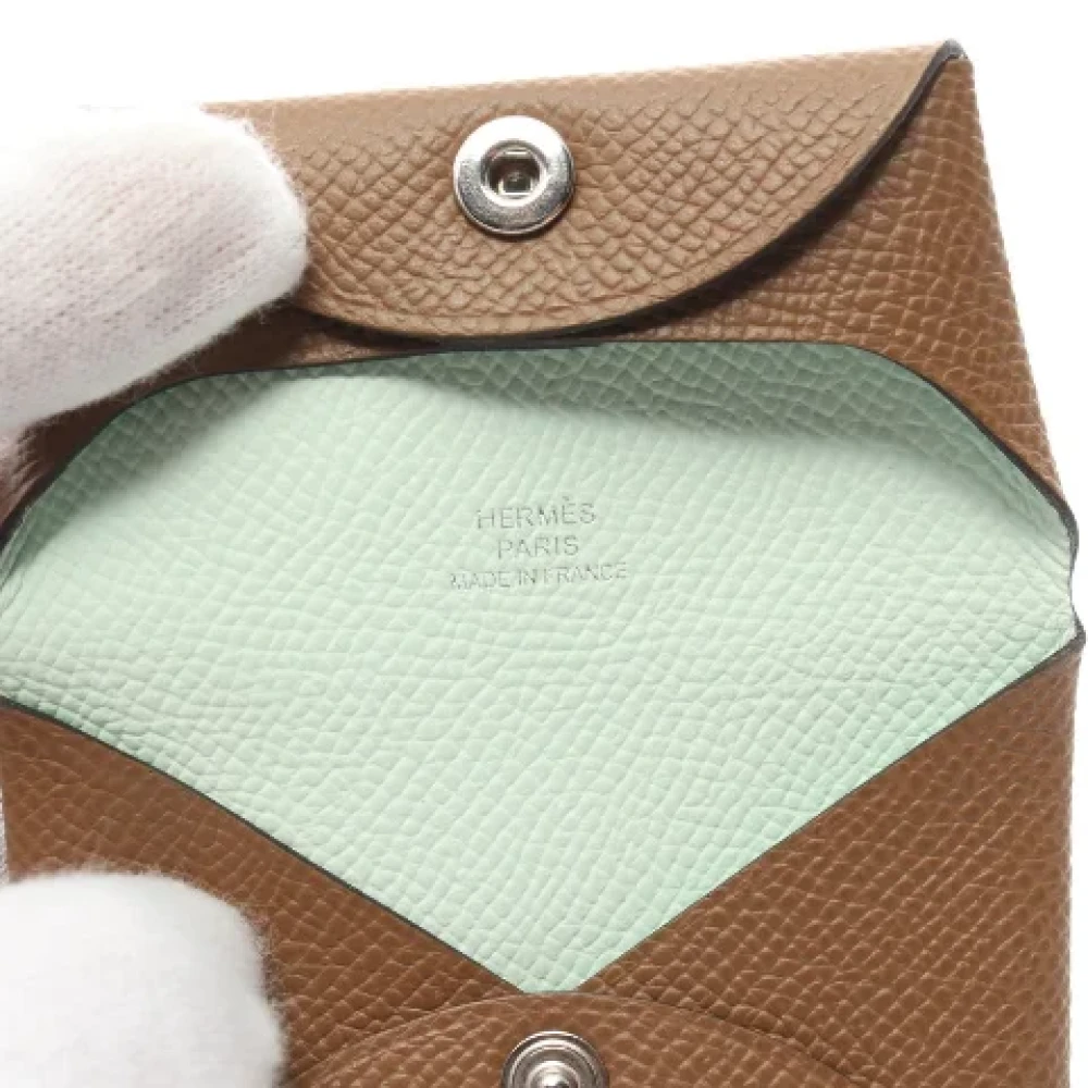 Hermès Vintage Pre-owned Leather wallets Brown Dames
