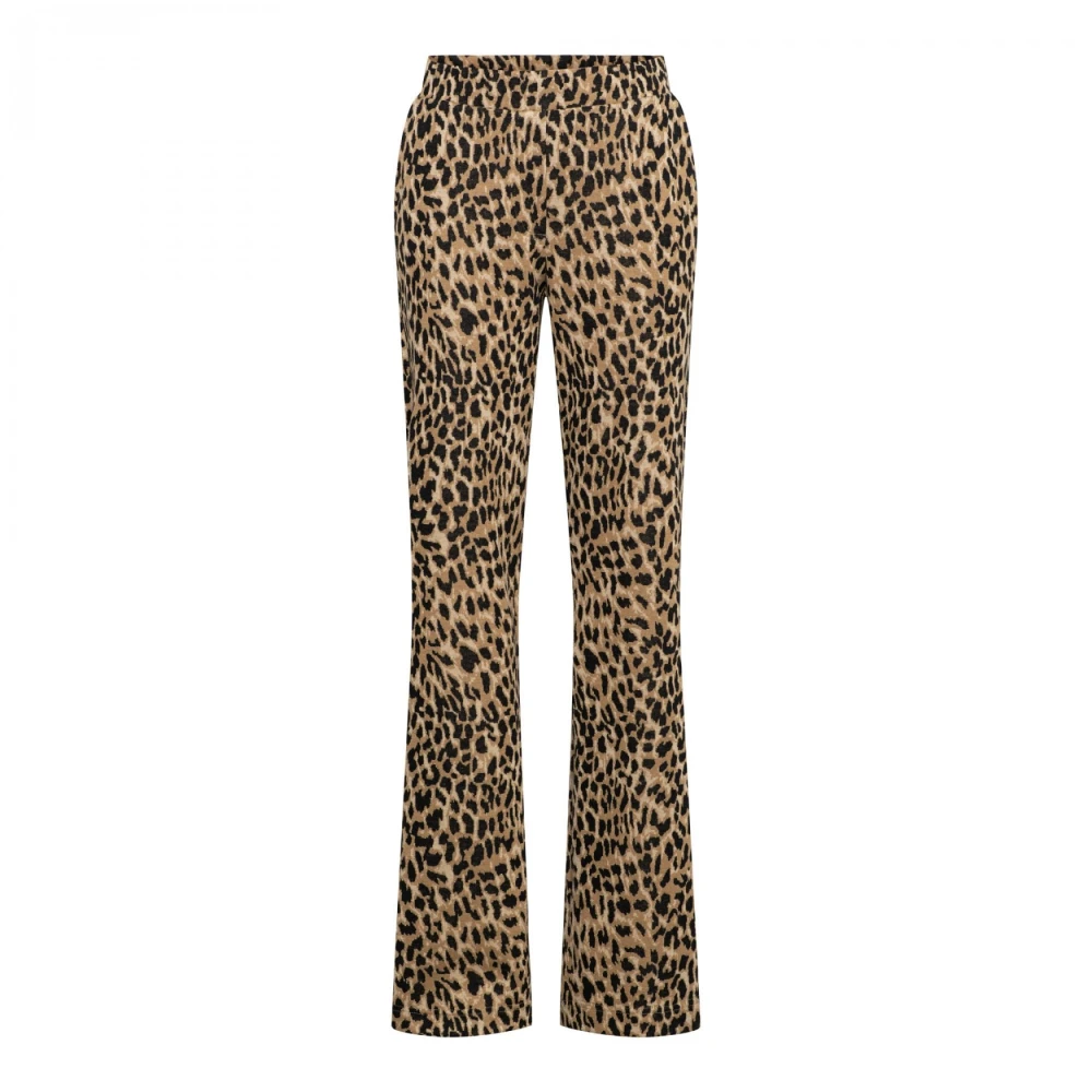 &Co Woman Dieren Jacquard Tiana Broek Brown Dames