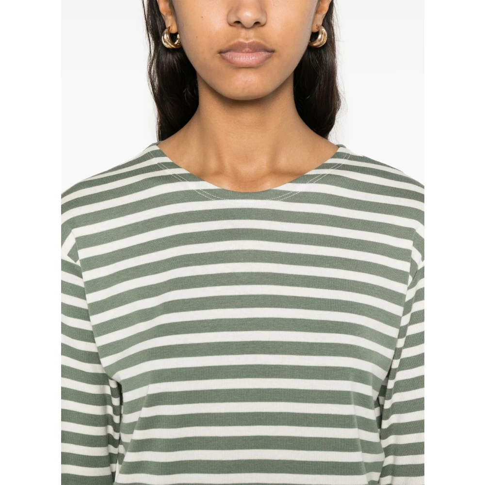 closed Groen Crew Neck Longsleeve Shirt Green Dames