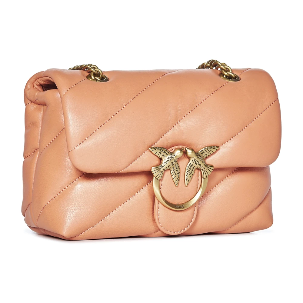 pinko Love Birds Oranje Schoudertas Orange Dames