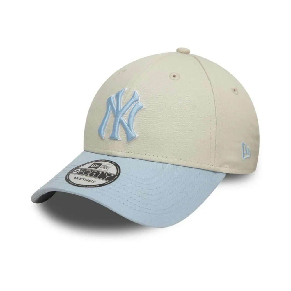 new era Yankees World Series Patch Pet Beige Dames