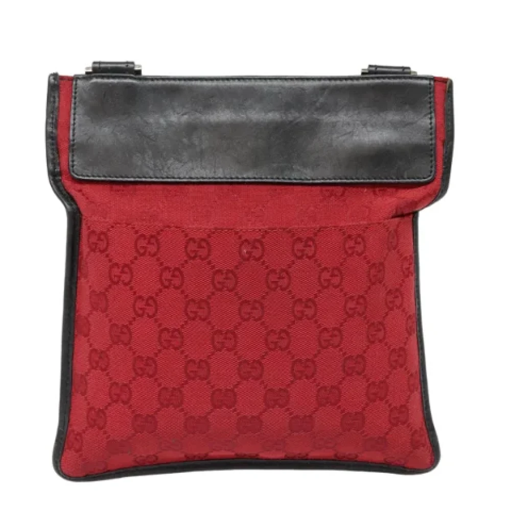 Gucci Vintage Pre-owned Canvas gucci-bags Red Dames