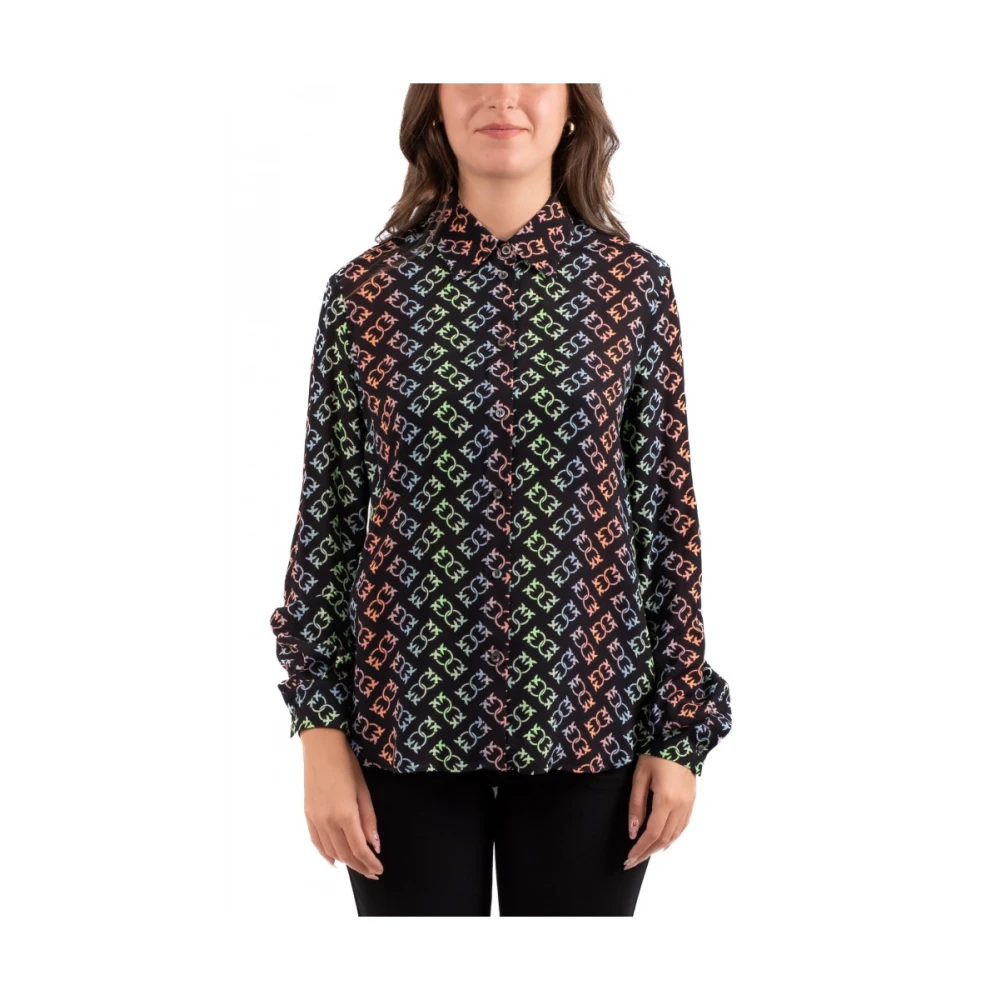 Pinko Damesoverhemd in Trendy Stijl Multicolor Dames