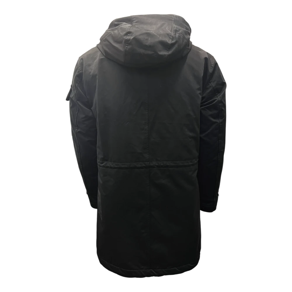 Ten C Rainstorm Parka Micro Thin Zwart Black Heren
